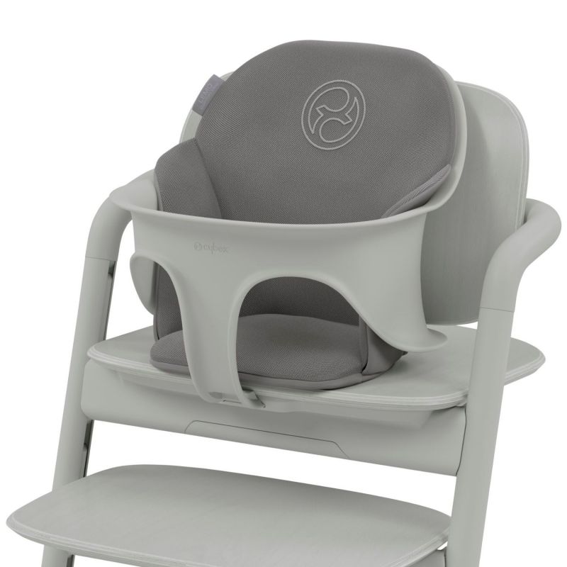 Set de 3 coussins pour chaise haute LEMO 2 Comfort Inlay Suede Grey mid grey Cybex Produit 2