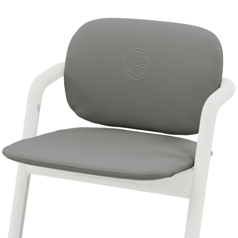 Set de 3 coussins pour chaise haute LEMO 2 Comfort Inlay Suede Grey mid grey Cybex Produit 3