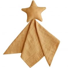 Doudou plat étoile Fall yellow - Mushie