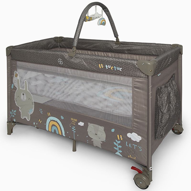 Lit parapluie Natural Baby Mimi & Go marron Tuc Tuc