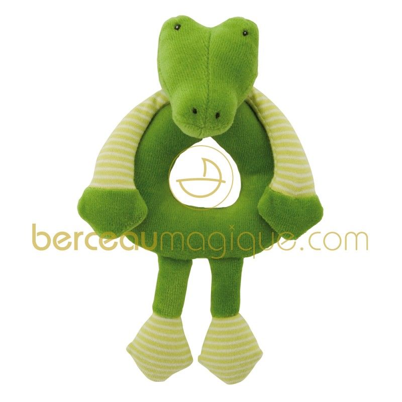 Anneau hochet crocodile Les Loupiots Moulin Roty