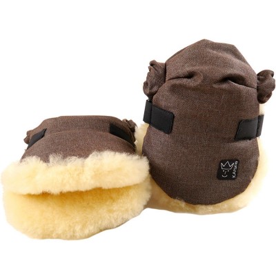 Moufles pour poussette Twoolly mélange marron Kaiser