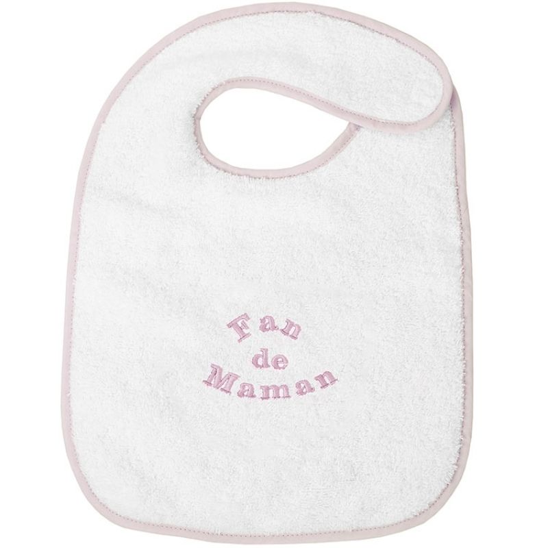 Bavoir à velcro fan de maman rose ANVIE