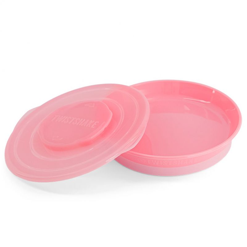 Assiette plate rose pastel Twistshake