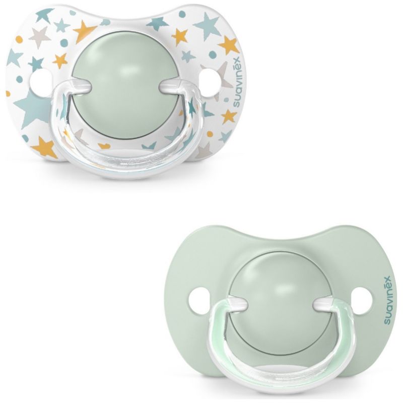 Lot de 2 sucettes symétriques SX PRO 6/18 mois Dreams bleu Suavinex Produit 1 grande taille