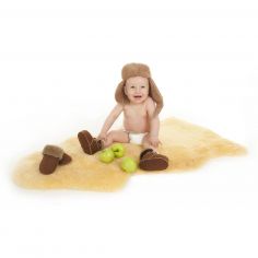 Peau d'agneau naturelle (70-80 cm)