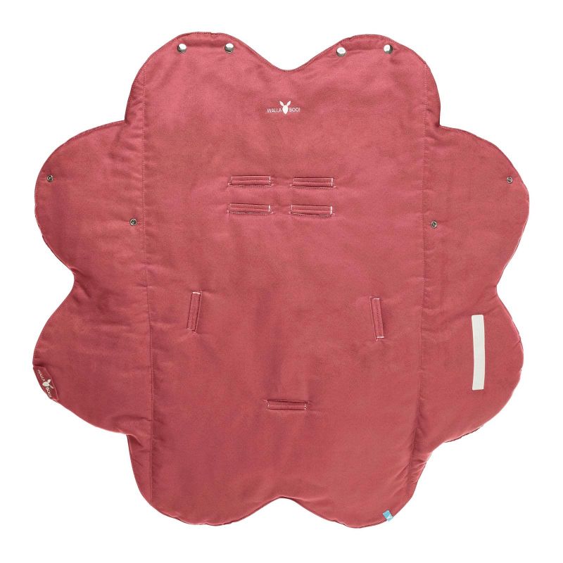 Couverture nomade toutes saisons Leaf rouge (0-9 mois) Wallaboo