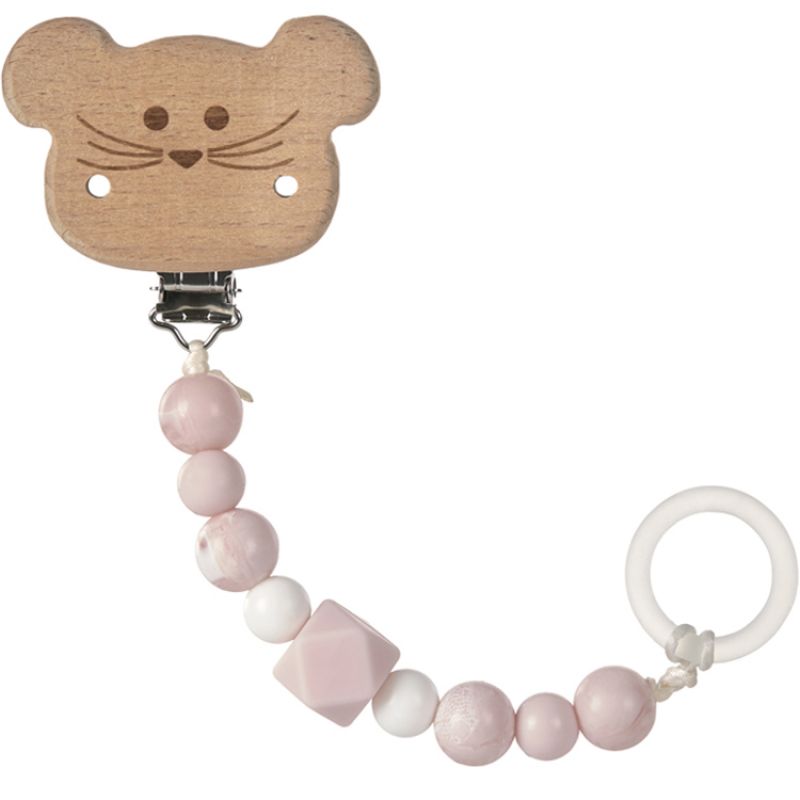 Attache sucette en bois Little Chums souris Lässig