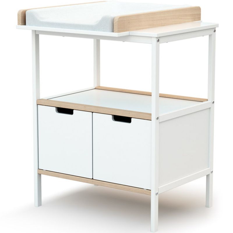 Commode à langer en bois de hêtre Essentiel plus blanc AT4 Produit 1 grande taille