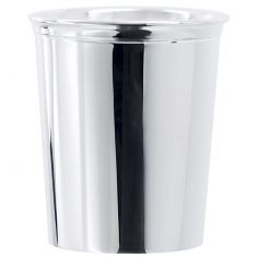 Timbale chope sertie personnalisable (métal argenté) - Aubry-Cadoret