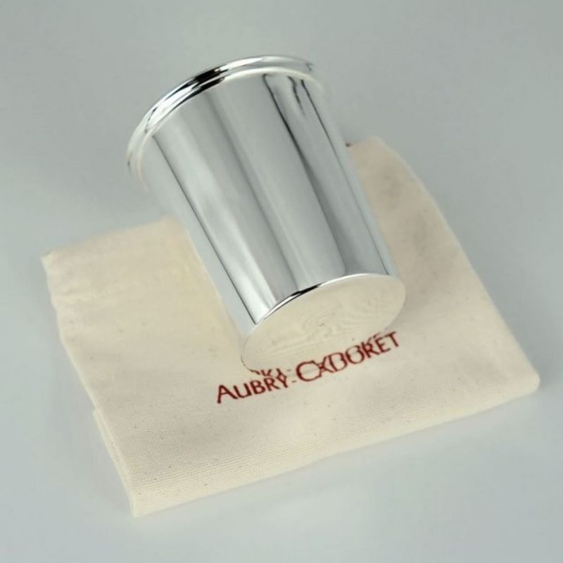 Timbale chope sertie personnalisable (métal argenté) Aubry-Cadoret Ambiance 5
