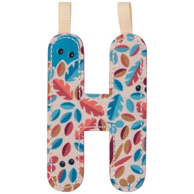 Lettre phosphorescente en tissu à suspendre H