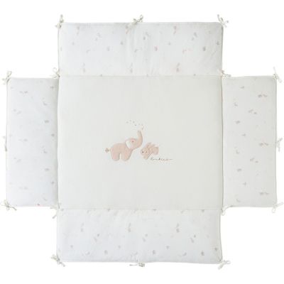 Tapis de parc réversible avec bords Bali, Moka & Snow (75x95 cm)