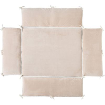 Tapis de parc réversible avec bords Bali, Moka & Snow (75x95 cm)