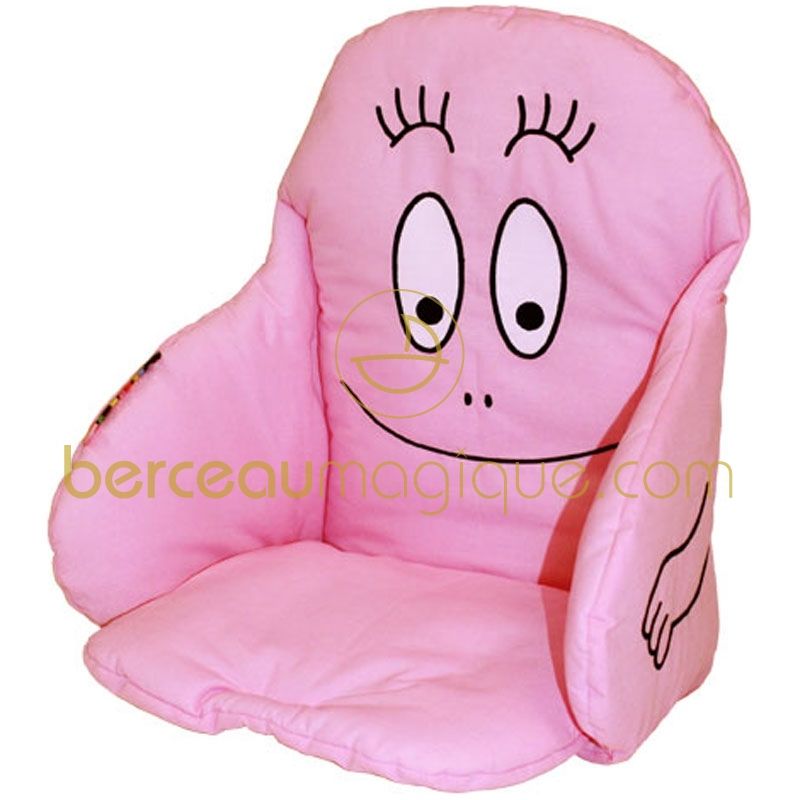 Coussin de chaise Barbapapa rose (en tissu) Babycalin