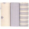 Lot de 3 langes mousseline Tiny Team lilas pastel (60x60 cm) Lässig Produit 2
