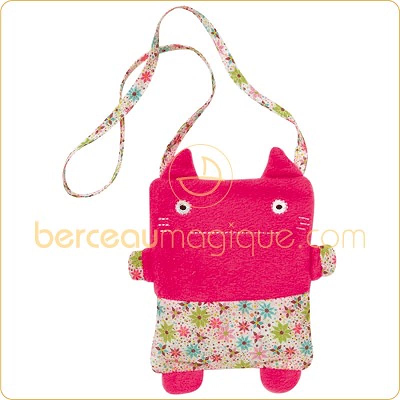 Sac fille bandoulière chat Trousselier