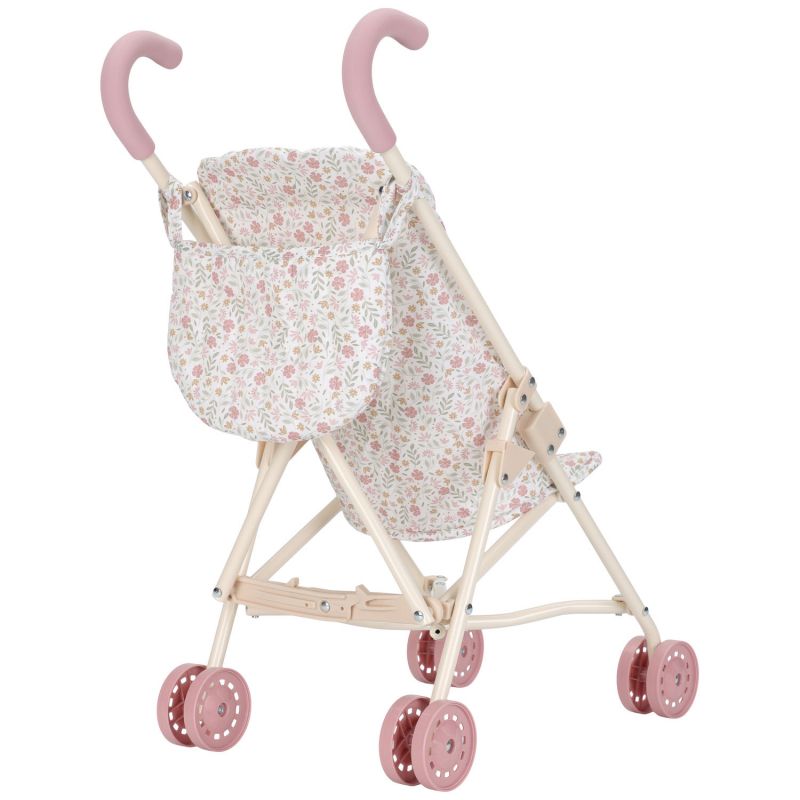 Poussette pour poupée en métal rose Little Dutch Produit 3