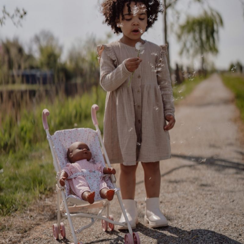 Poussette pour poupée en métal rose Little Dutch Ambiance 5