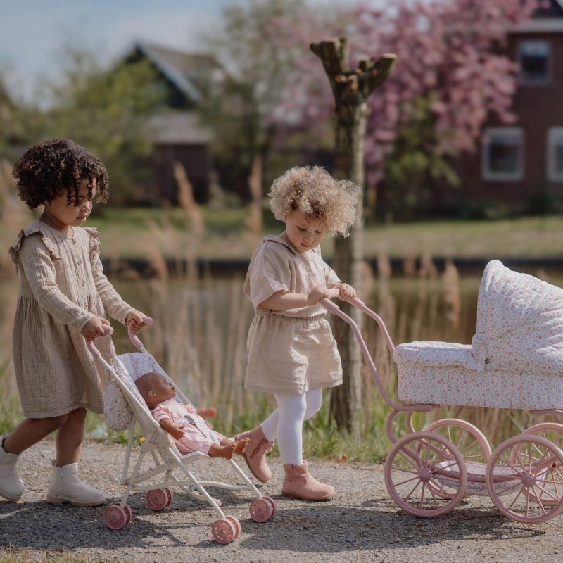 Poussette pour poupée en métal rose Little Dutch Ambiance 6