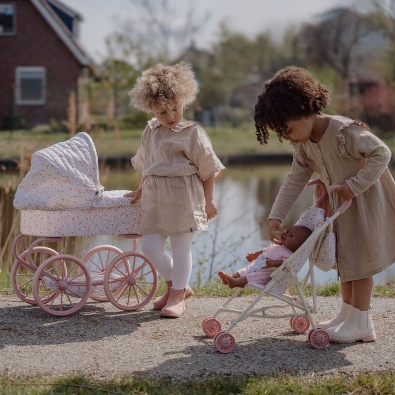 Poussette pour poupée en métal rose Little Dutch Ambiance 7