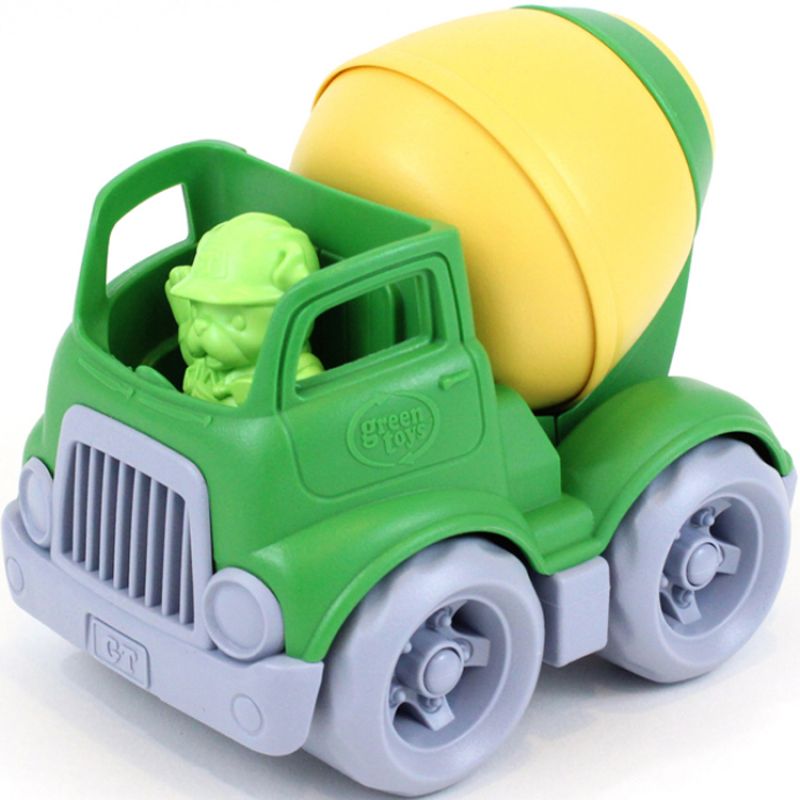 Camion de construction mélangeur vert et jaune Green Toys Produit 1 grande taille