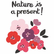 Affiche Nature is a present, flowers by Chloe Lefeuvre (30 x 40 cm)  par Lilipinso