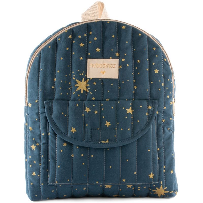 Sac à dos enfant Too cool Gold Stella bleu Nobodinoz