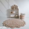 Tapis rond Sweet April Nude (110 cm) Nattiot Ambiance 6