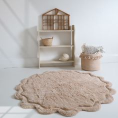 Tapis rond Sweet April Nude (110 cm)