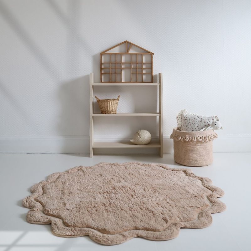 Tapis rond Sweet April Nude (110 cm) Nattiot Ambiance 6