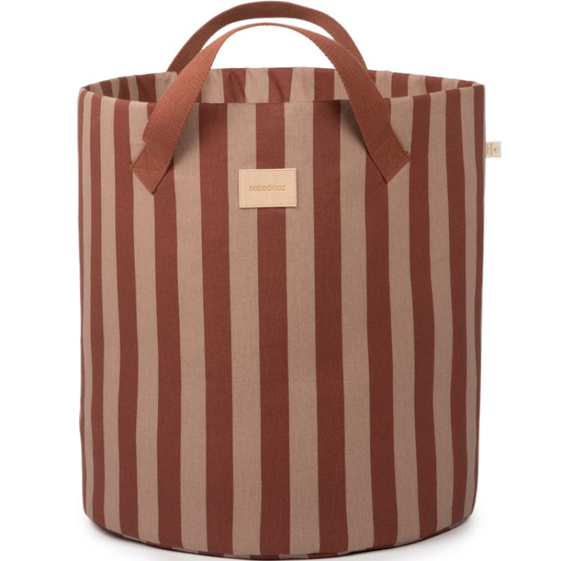 Panier à jouets Majestic Marsala Taupe Nobodinoz