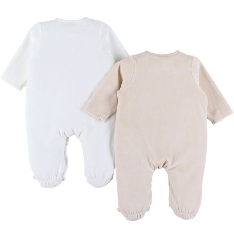 Lot de 2 pyjamas Velours Zèbre (6 mois) Noukie's Produit 3