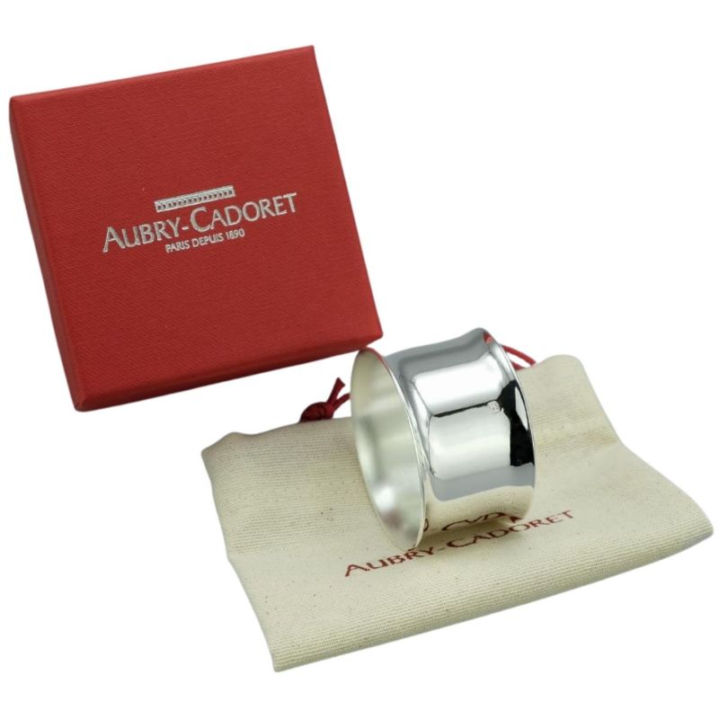 Rond de serviette serti personnalisable (métal argenté) Aubry-Cadoret Produit 4