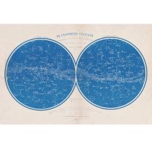 Planche Planisphère céleste 2 (99 x 65 cm)  par les jolies planches