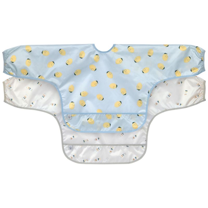 Lot de 2 bavoirs manches longues Happy Fruits Citron Lässig Produit 1