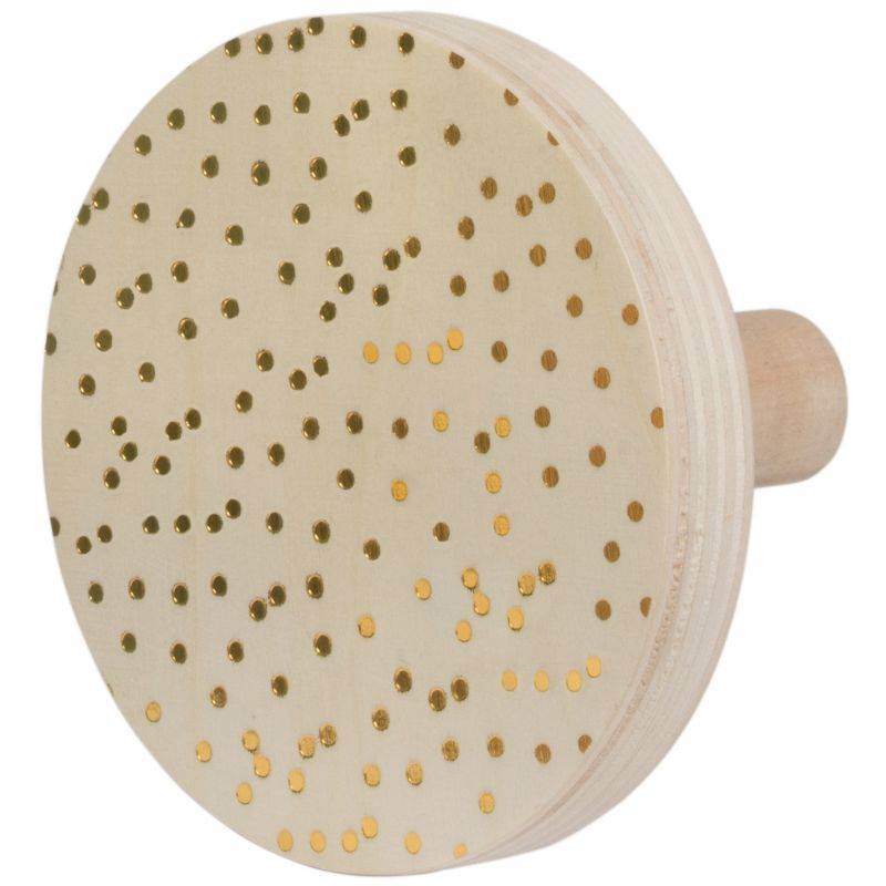 Patère en bois Golden Dots Mimi'lou