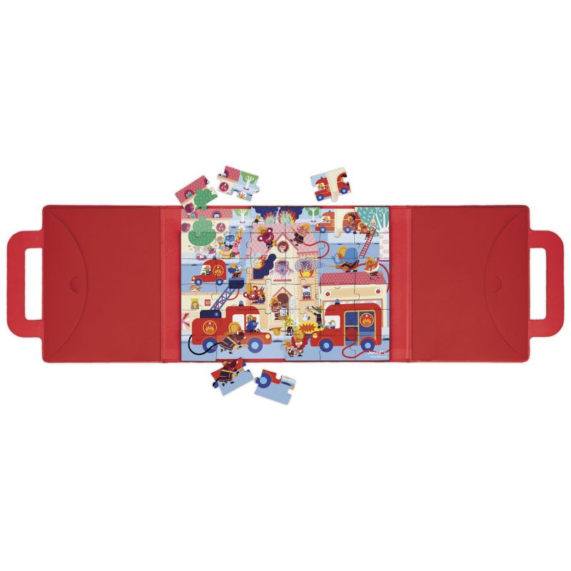 Puzzle magnétique Magneti'Puzzles Pompier (36 pièces) Janod Produit 3