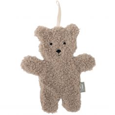 Doudou attache sucette Teddy Bear Olive Green - Jollein