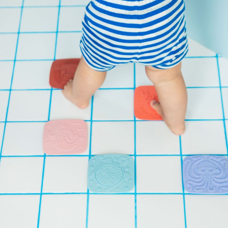 Lot de 5 dalles sensorielles pour le bain Lilliputiens Ambiance 4