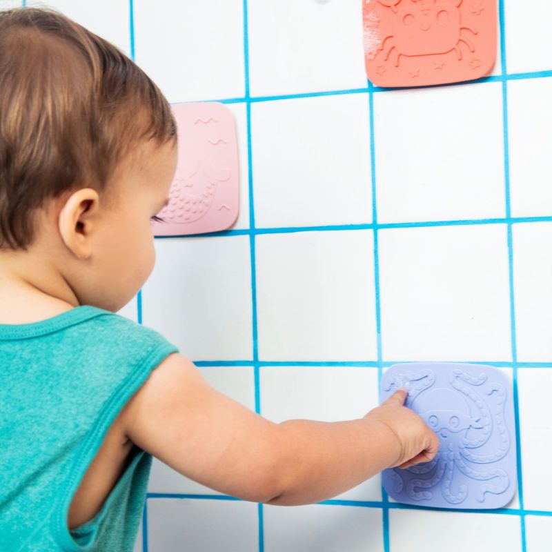 Lot de 5 dalles sensorielles pour le bain Lilliputiens Ambiance 5