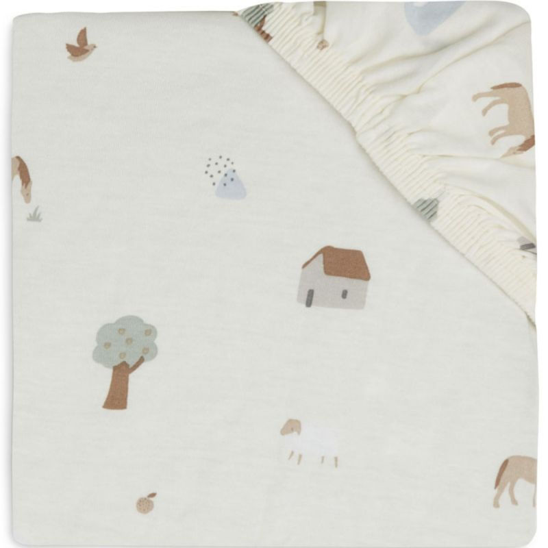 Drap housse de berceau Farm (40 x 80 cm) Jollein