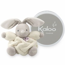 Coffret doudou musical Plume lapin crème (18 cm)  par Kaloo