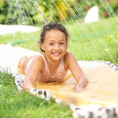 Tapis de glisse eau arroseur Léopard beige