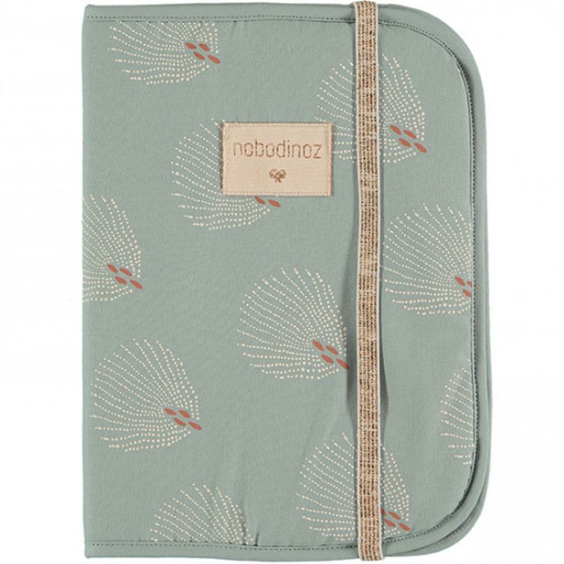 Protège carnet de santé Poema White Gatsby Antique Green Nobodinoz