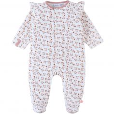 Pyjama velours aqua coeur (dès la naissance) - Noukie's