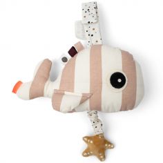 Peluche musicale à suspendre baleine rose Wally