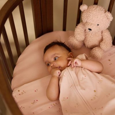 Lot de 2 draps housses en jersey Blush-Wild Rose (60 x 120 cm)