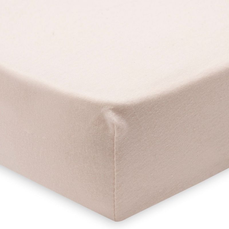 Lot de 2 draps housses en jersey Blush-Wild Rose (60 x 120 cm) Jollein Produit 4