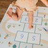 Tapis de jeu réversible 2 en 1 Tiloo Marelle (120 x 180 cm) Play&Go Ambiance 2